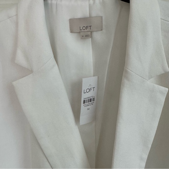 Loft modern twill blazer. Size 14. NWT! - Picture 6 of 8